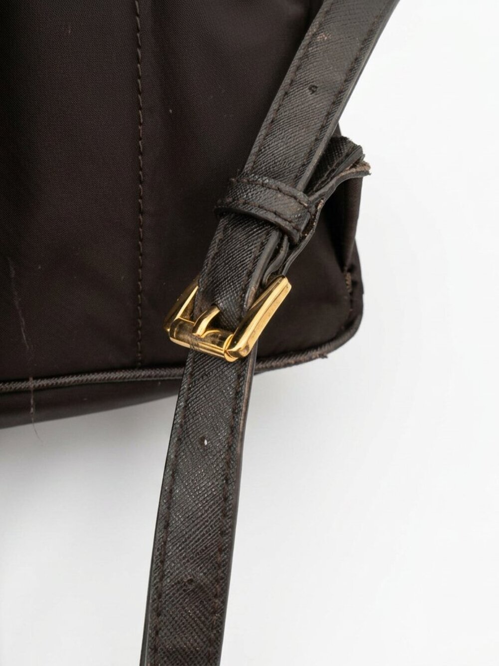 Michael Kors Black Nylon Backpack Gold Hardware Medium Size - Picture 7 of 13